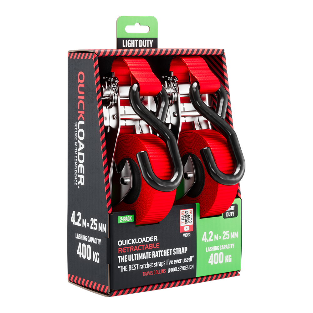 Retractable Ratchet Strap 400kg 4,2m